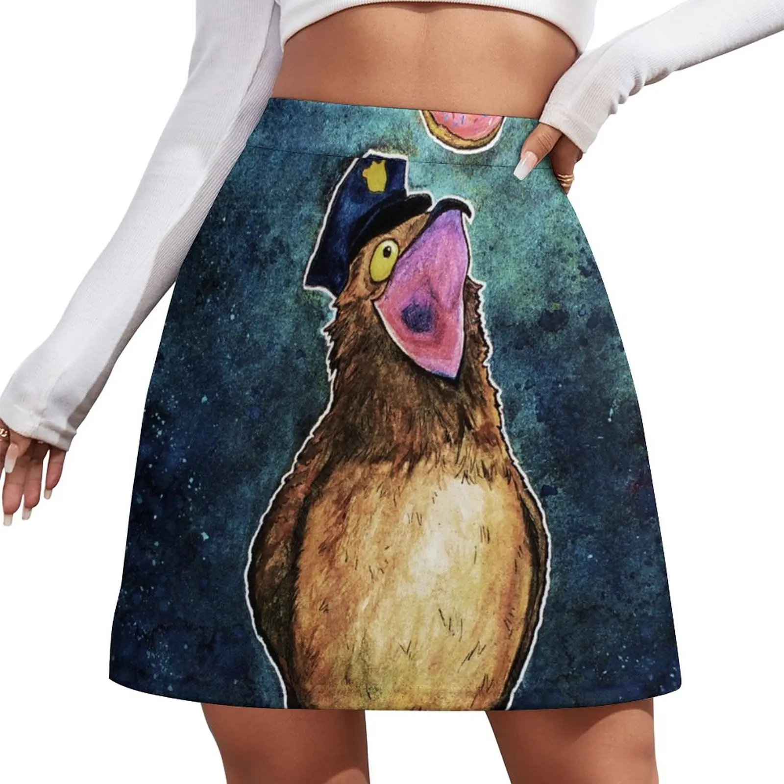 

Popo Potoo and the Levitating Donut Mini Skirt women's golf wear summer skirt women luxury women skirts 90s aesthetic