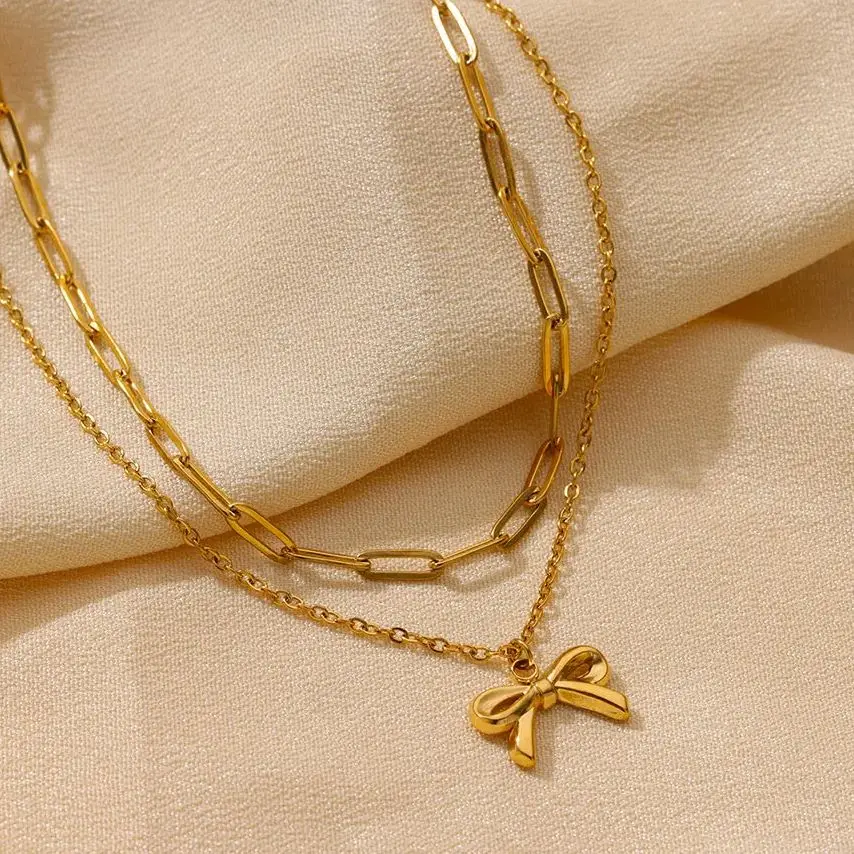 Minimalist Stainless Steel Pendant Chain Necklaces for Women