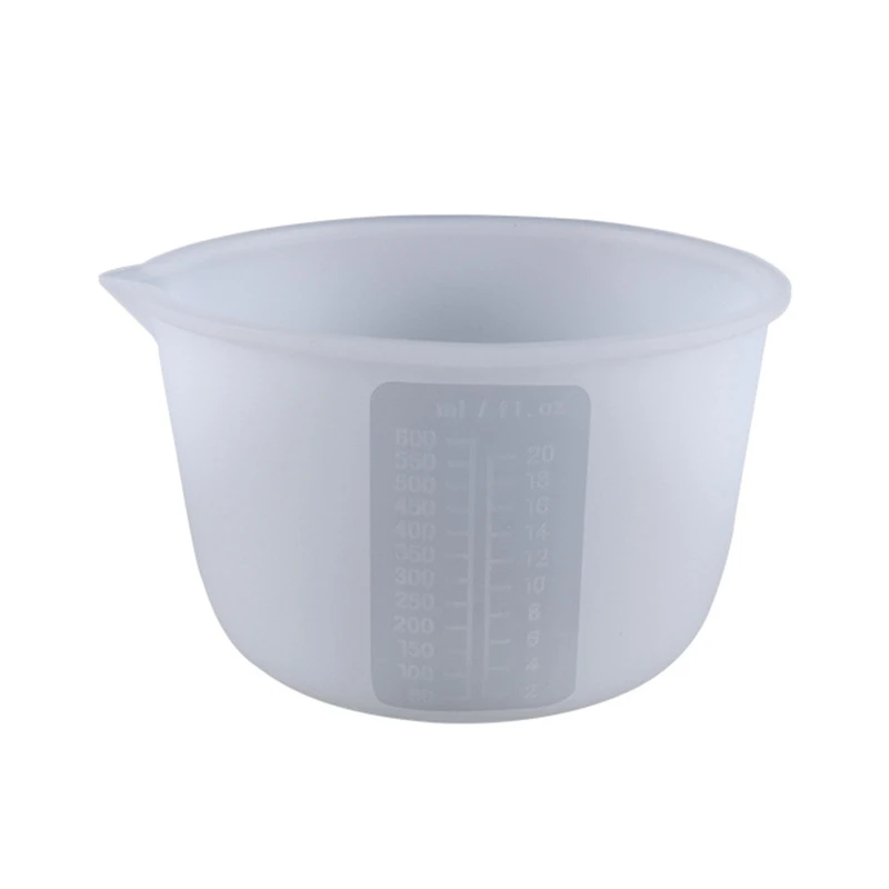 

Squeeze & Pour Silicone Measuring Cup Flexible Graduated Cup for Epoxy 600ml