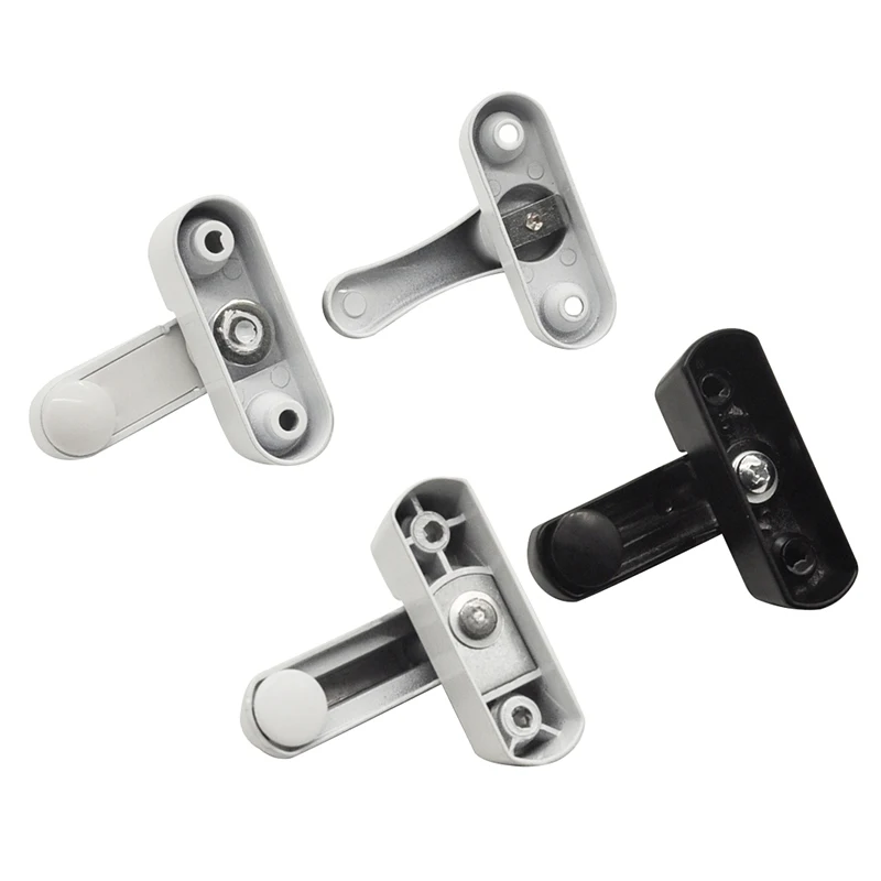 2PCS Plastic Steel Casement Door And Window T-shaped Lock Anti-Theft Lock Buckle Casement Window With Key Hardware