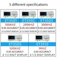 East Tester LCR Benchtop Digital Bridge 100kHz-1MHZ Desktop LCR Tester Meter Capacitance Resistance Impedance Inductance Measure 2
