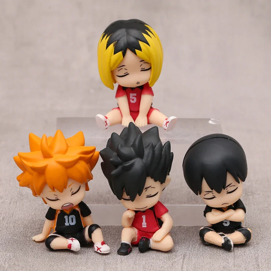 

Haikyuu!! Hinata Syouyou kageyama Tobio Kozume Kenma Kuroo Tetsurou Anime Dolls Decoration Collection Figurine Toys 4pcs/set