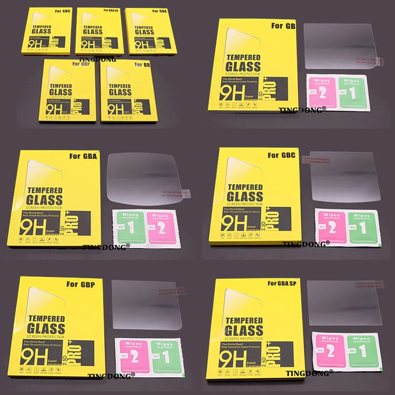 1Pcs Anti Scratch Tempered Glass For Gameboy Advance Gba For Gameboy Color Gb Gbc Gbp Gba Sp Console Screen Protector Film Guard