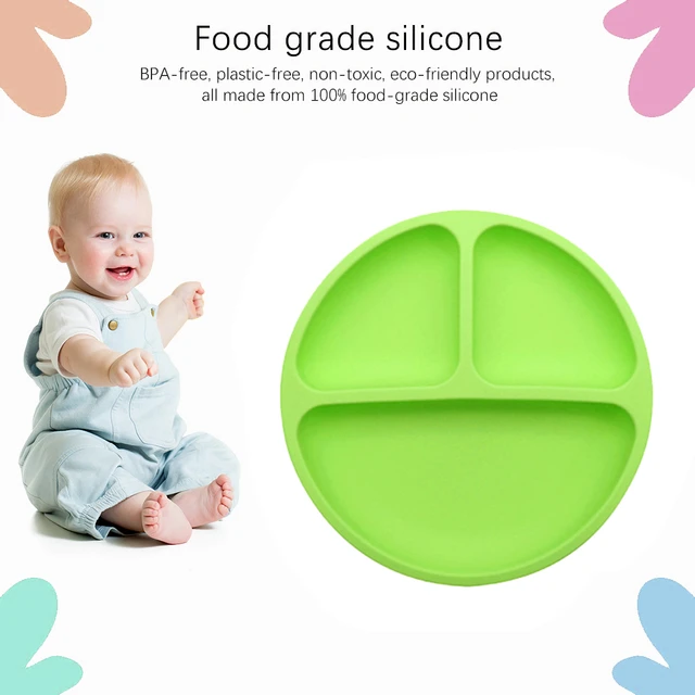 Non Toxic Silicone Suction Plate For Experienced Eaters