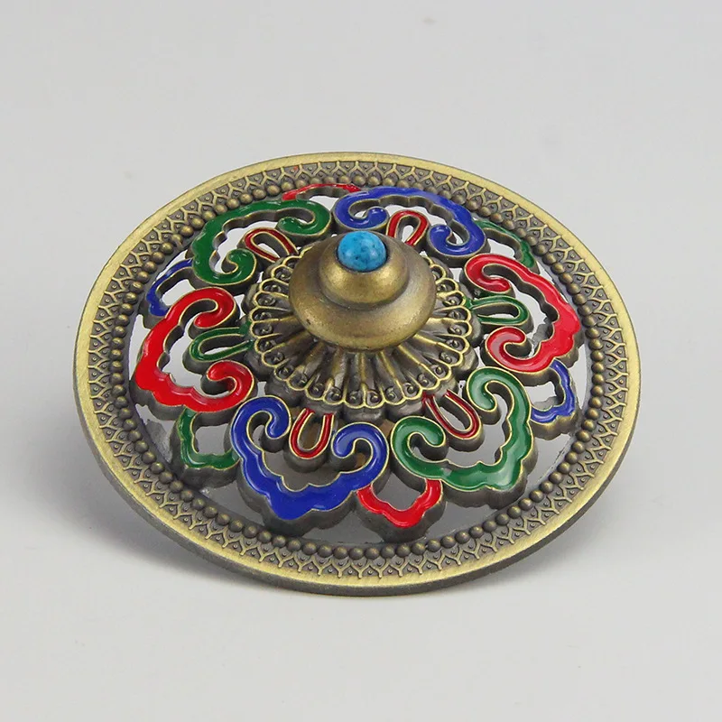 

Chinese style cloisonne enamel painting process metal incense burner household indoor aromatherapy stove