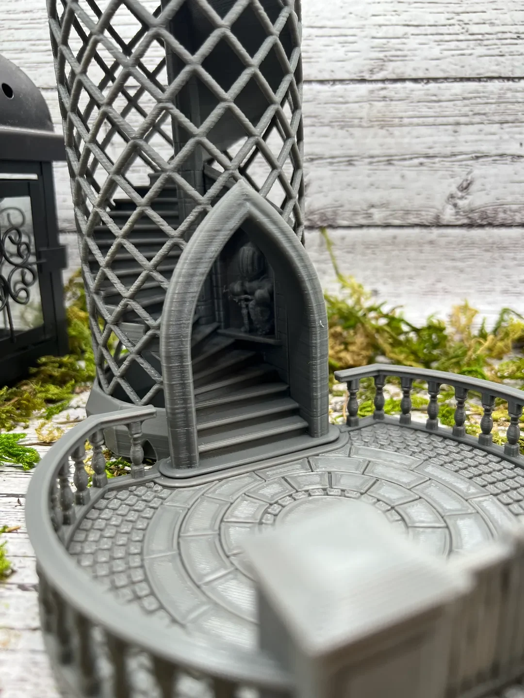 Hollow castle dice tower table game accessories props DND COC sieve tower running group borad game tool game dice dice set