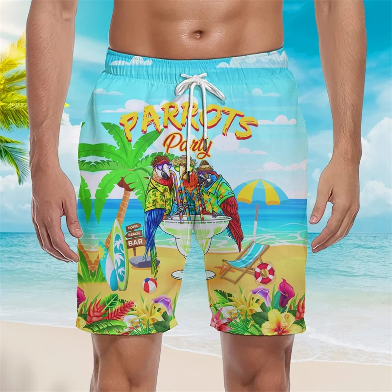 Cows Chickens Sheep And Pigs 3D Printed Short Pants Streetwear Beach Shorts Sport Casual Swimwear Male Men Kids Clothing 3