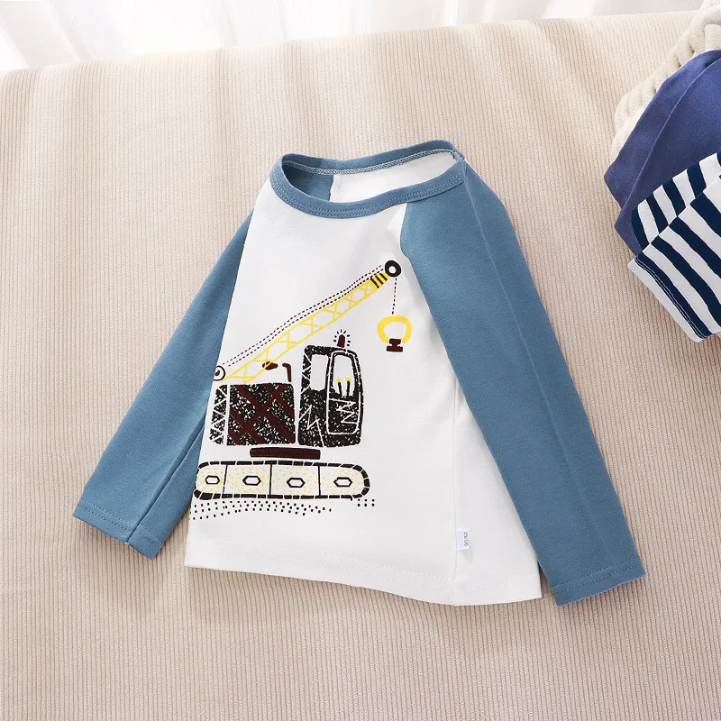 Kids Clothing Boys Girls T-Shirt Children's Clothes Cartoon Tops Long Sleeve Baby Clothing Autumn Winter Cotton Print Sweatshirt 4