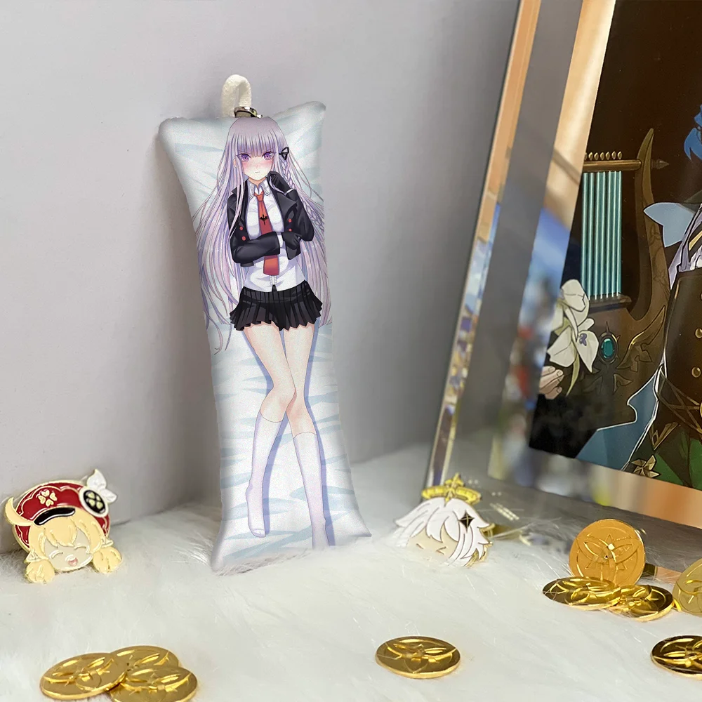 

Kirigiri Kyoko Key Chain Pendant Danganronpa Anime Accessories Key Ring Small Body Pillow Small Bag Pendants Mini Dakimakura