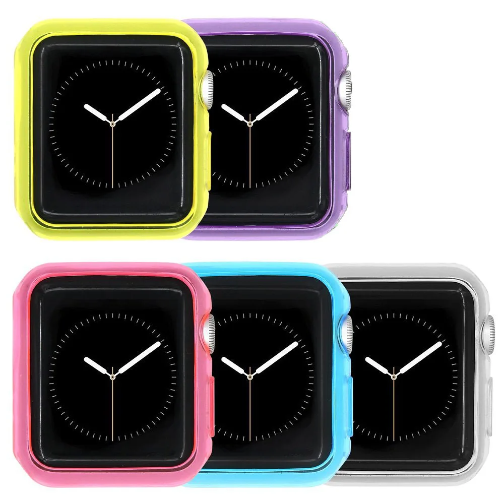 Glow-in-the-Dark Soft TPU Case for Watch, No Screen, Multiple Sizes Available