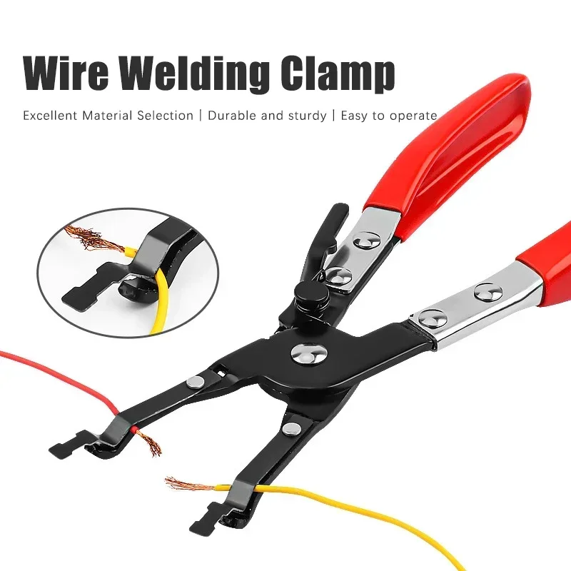 

Universal Car Vehicle Soldering Aid Pliers Hold 2 Wires Innovative Garage Tool Wire Welding Clamp Welding Pliers Car Repair Tool