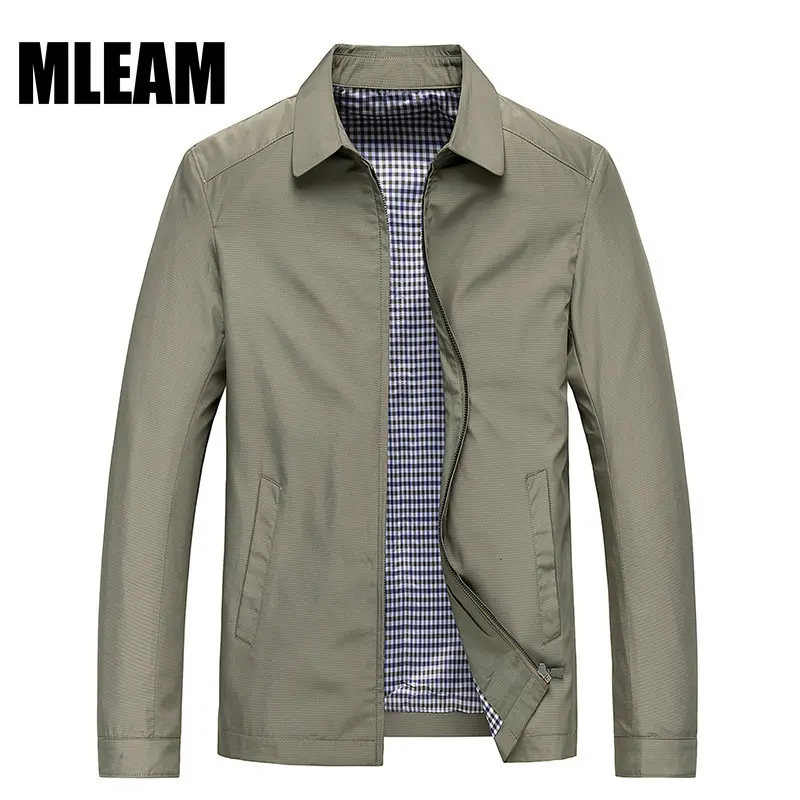 

Men Jacket Spring Autumn Outerwear Mens Business Jackets Sportswear Outdoors Top Coat Male Stand Collar Chamarras Para Hombre