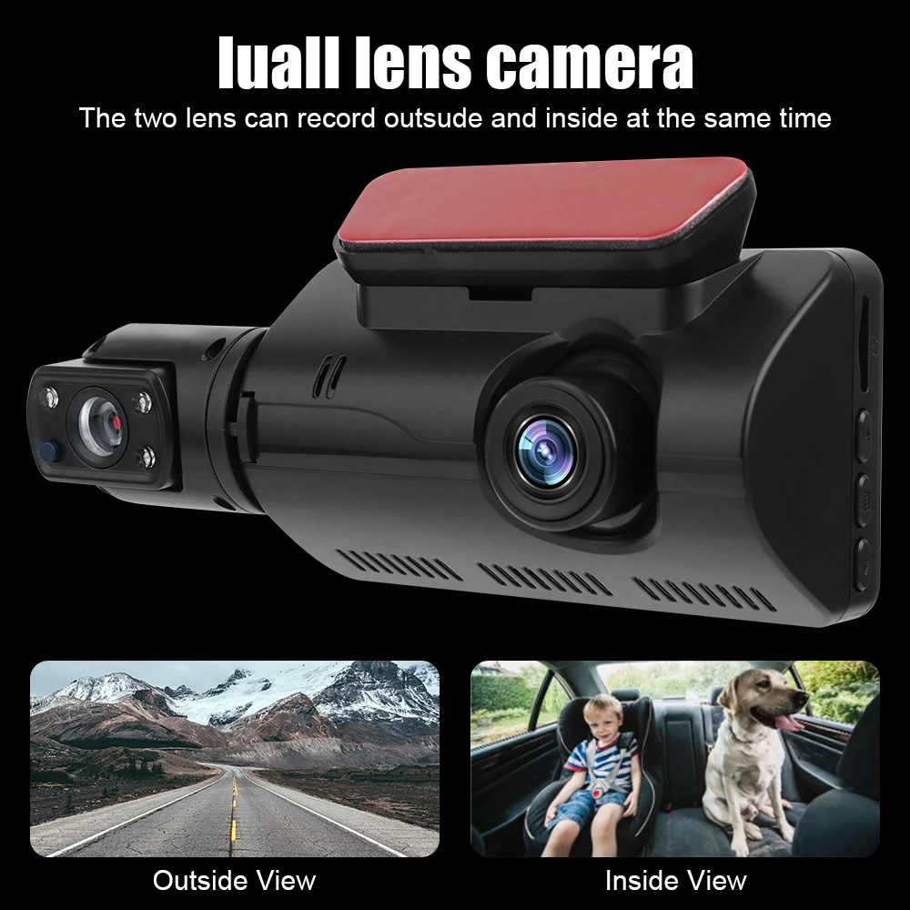 ڵ DVR ׸ Ĺ ī޶, 2   ķ,   ķ,   , HD 1080P, 3 ġ ÷, IPS ׼