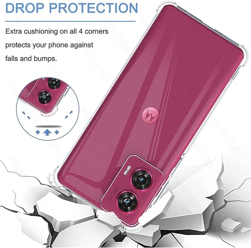 Shockproof Clear Airbag Case with Camera Protection and Soft TPU Cover