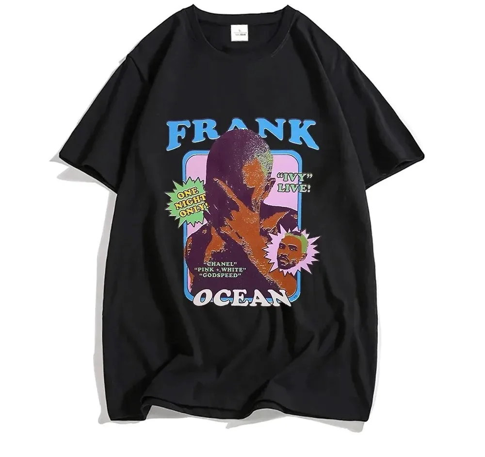 

2024 New Frank O-ocean Blond R&B Music T Shirts MEN Handsome Aesthetic Tshirts 100% Cotton High Quality Oversized T-shirts