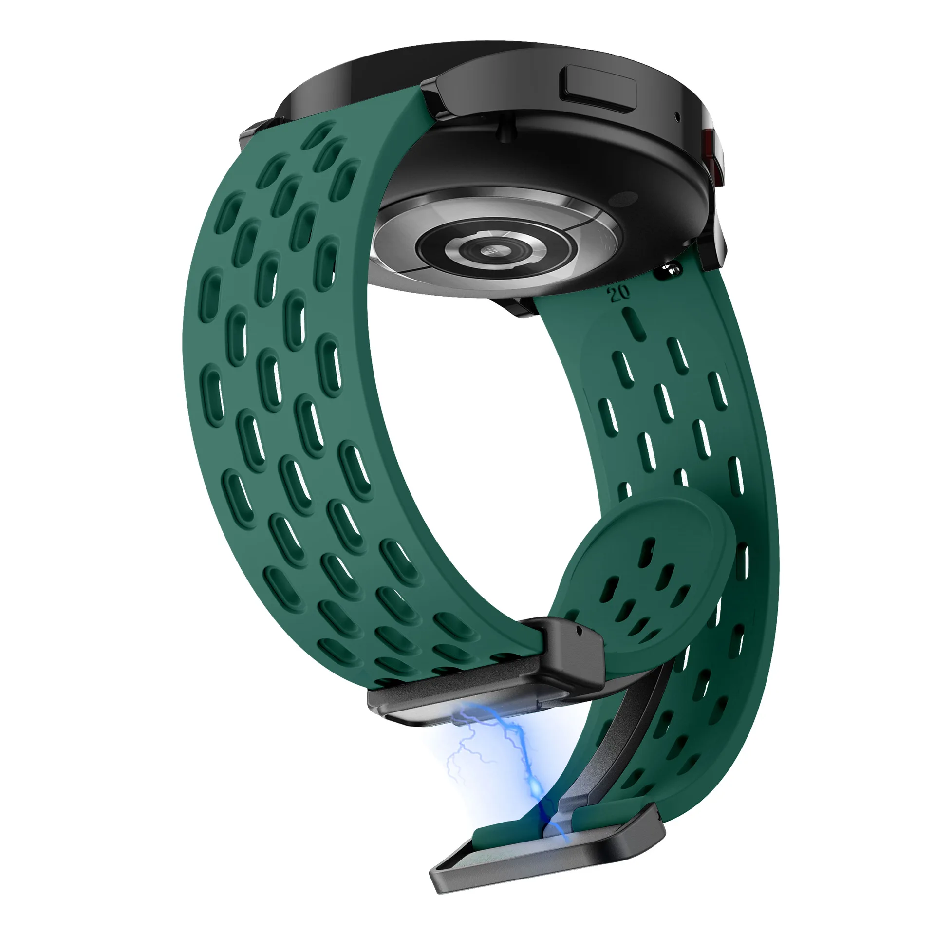 Magnetic Silicone Sports Strap - 20mm/22mm - Universal Fit
