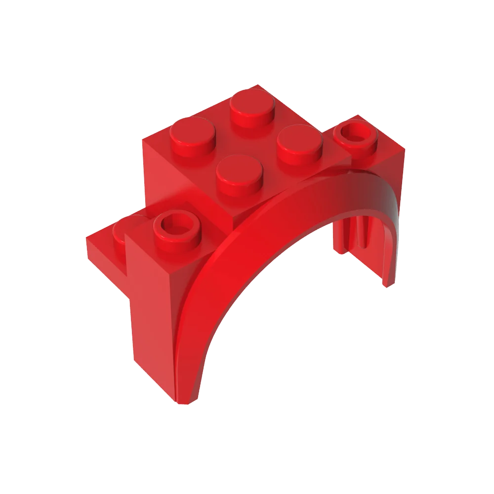 

Gobricks GDS-2021 Wheel Arch, Mudguard 4 x 2 1/2 x 2 1/3 compatible with lego 18974 Assembles Building Blocks children's toys