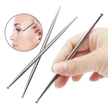 1 Pcs Auricular Acupuncture Point Probe Ear Massager Facial Tools Face Pens Pressure Stick Acupressure Stainless Steel 1
