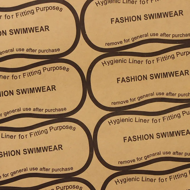 Flower Printed Hygiene Label Clear Tape Swimwear Lingerie Underwear Adhesive Bikini Try On Sticker Labels Diy Crafts 30Pcs/lot decorative stickers self adhesive stickers stationery stickers paper stickers adhesive stickers decorative labels stickers handbook stickers diy scrapbooking accessories