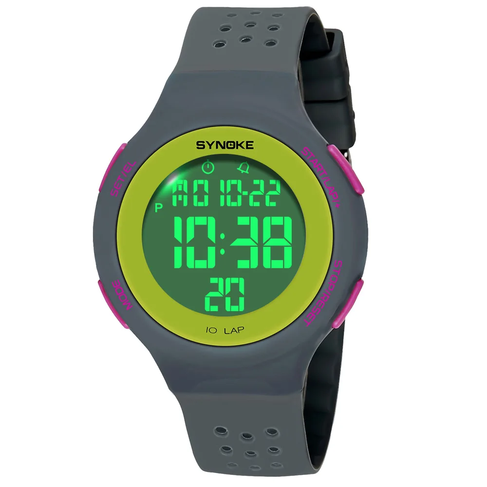 SYNOKE Women's Watches Thin Luxury Swim Waterproof Digital Sport Watch For Men LED Electronic Clock Multifunc Diving Wristwatch,digital watch
