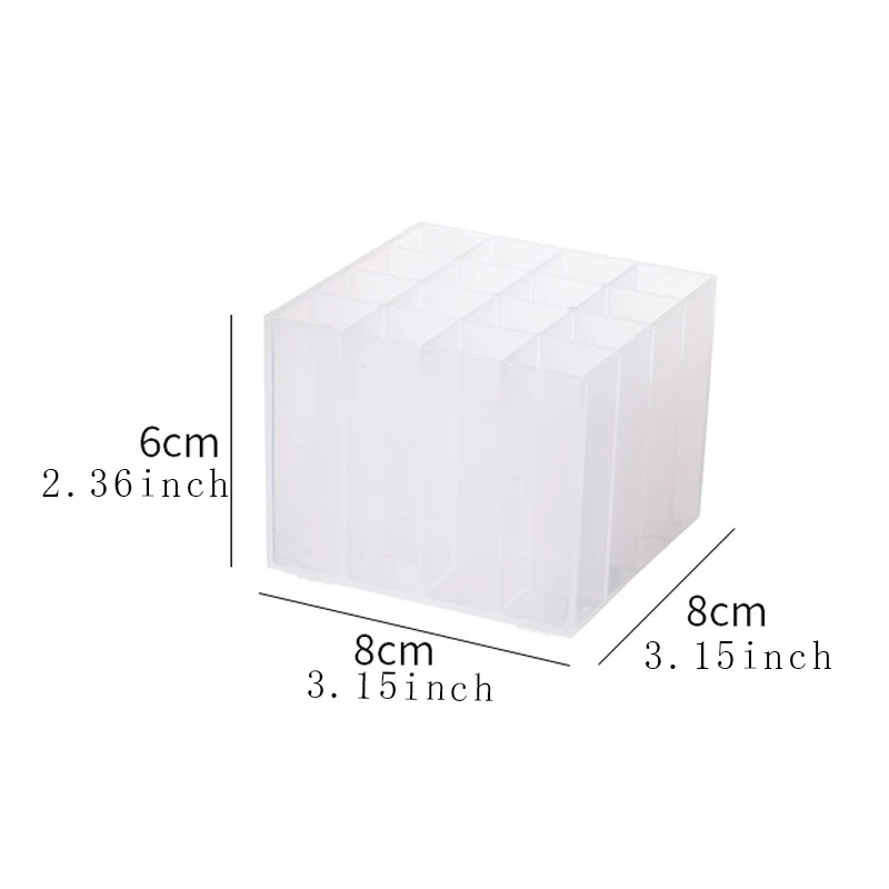 1pc Transparent Plastic Pen Holder for Desk Office Pencil Organizer 5