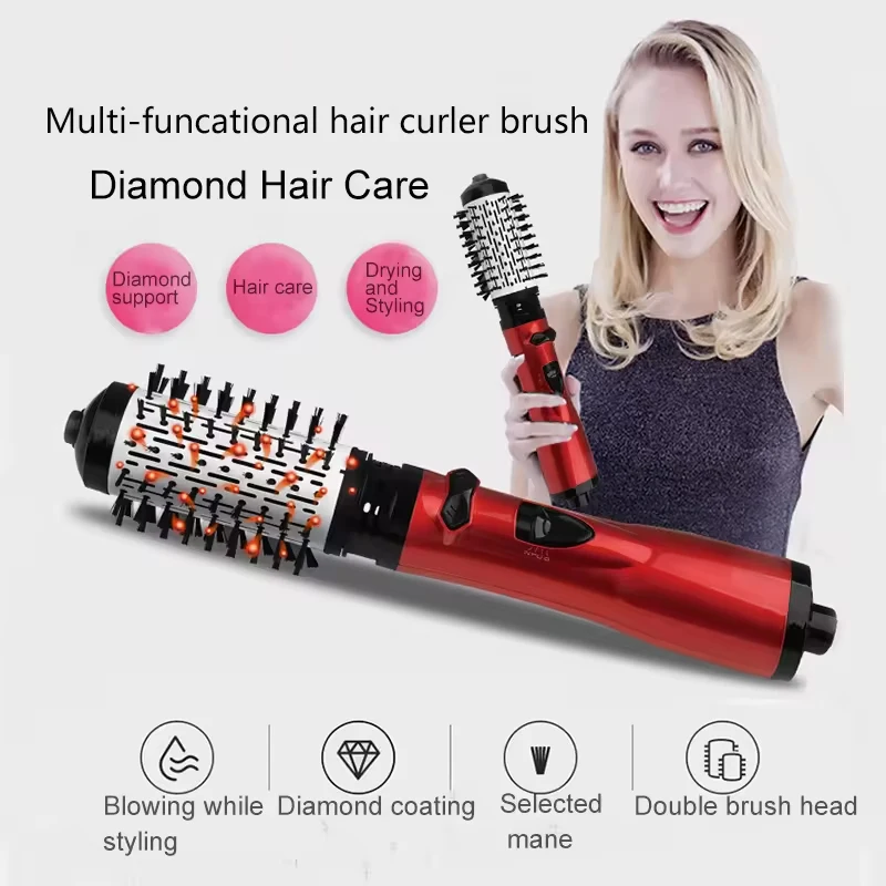 Multi-Functional 2-In-1 Hot Air Brush Air Styler Portable 360 Automatic Hair Curler One-Step quick Hair Dryer Tools