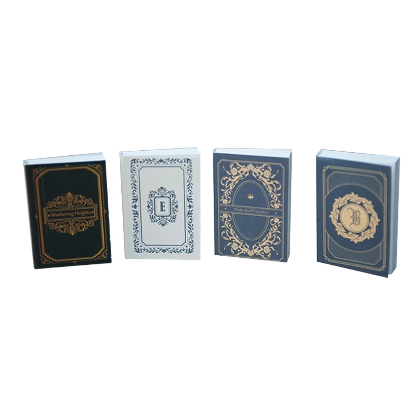 

4 Pcs Retro Mini Books Newborn Photography Props Decorations Infant Photo Assisted