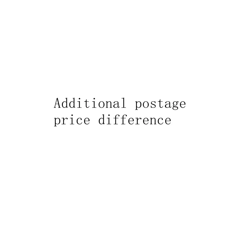 

Additional postageprice difference