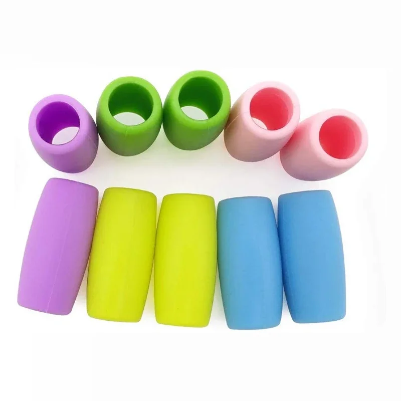 Silicone Straw Tips Cover Metal Stainless Steel Straw Nozzle 12mm 1/2 inch Wide Reusable Cover Bar Accessory