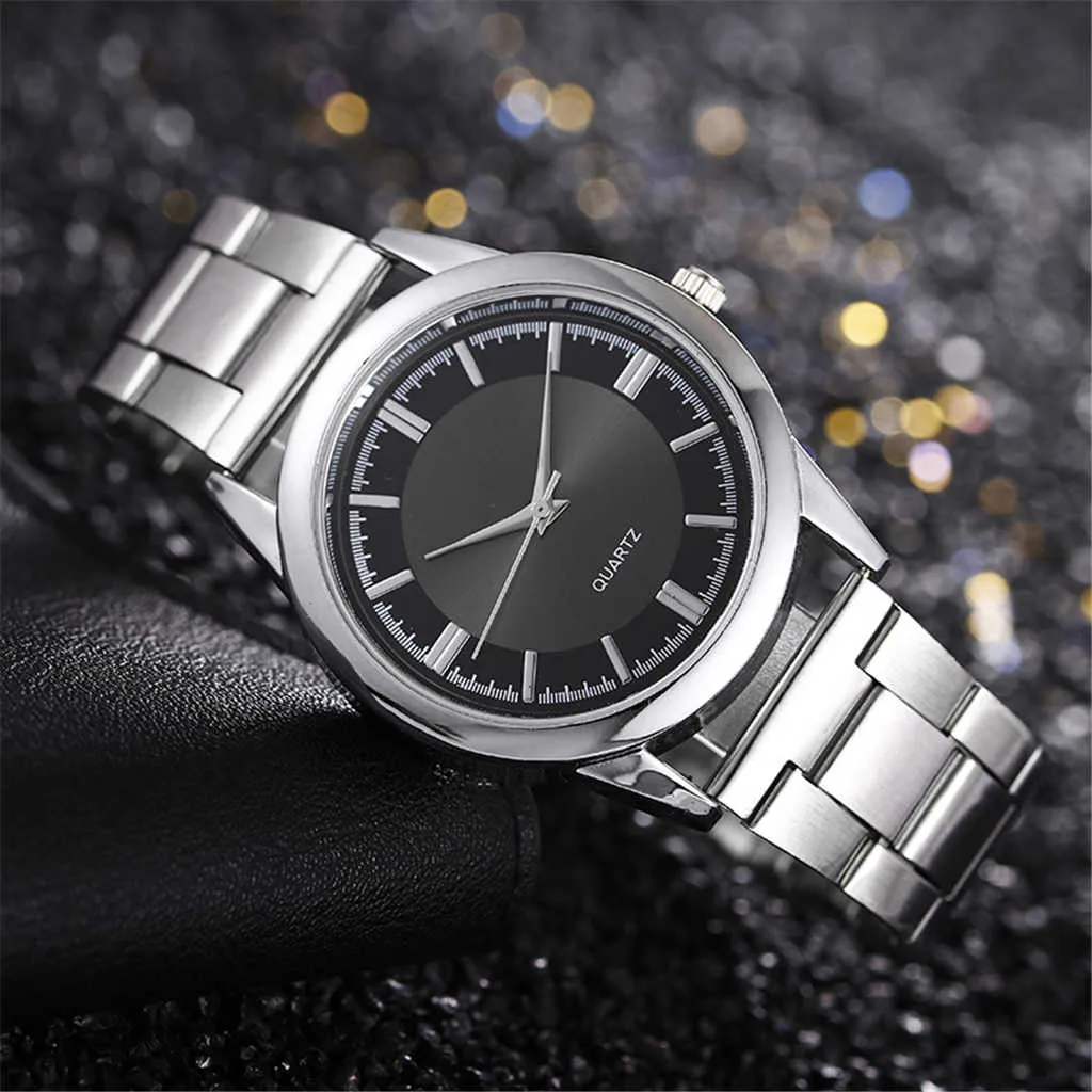 Men'S Business Casual Stainless Steel Mesh Belt Watch Dial Quartz Watch Fashionable, Minimalist, And Atmospheric Men'S
