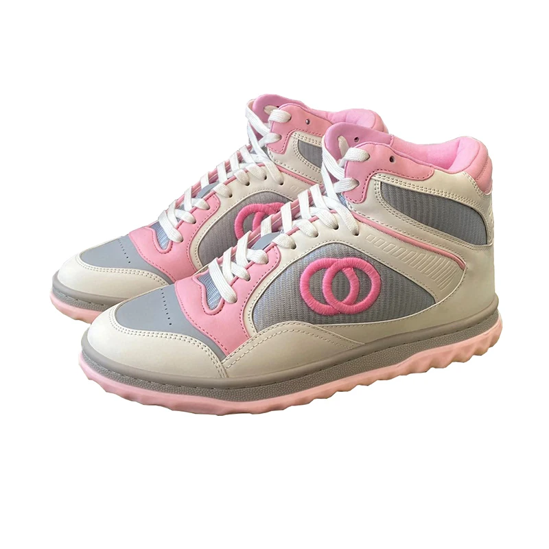 

Autumn New Woman Leisure Shoes Full Of Details Round Toe High Top Casual Shoes Luxury Double-Loop Design Ladies Loafers