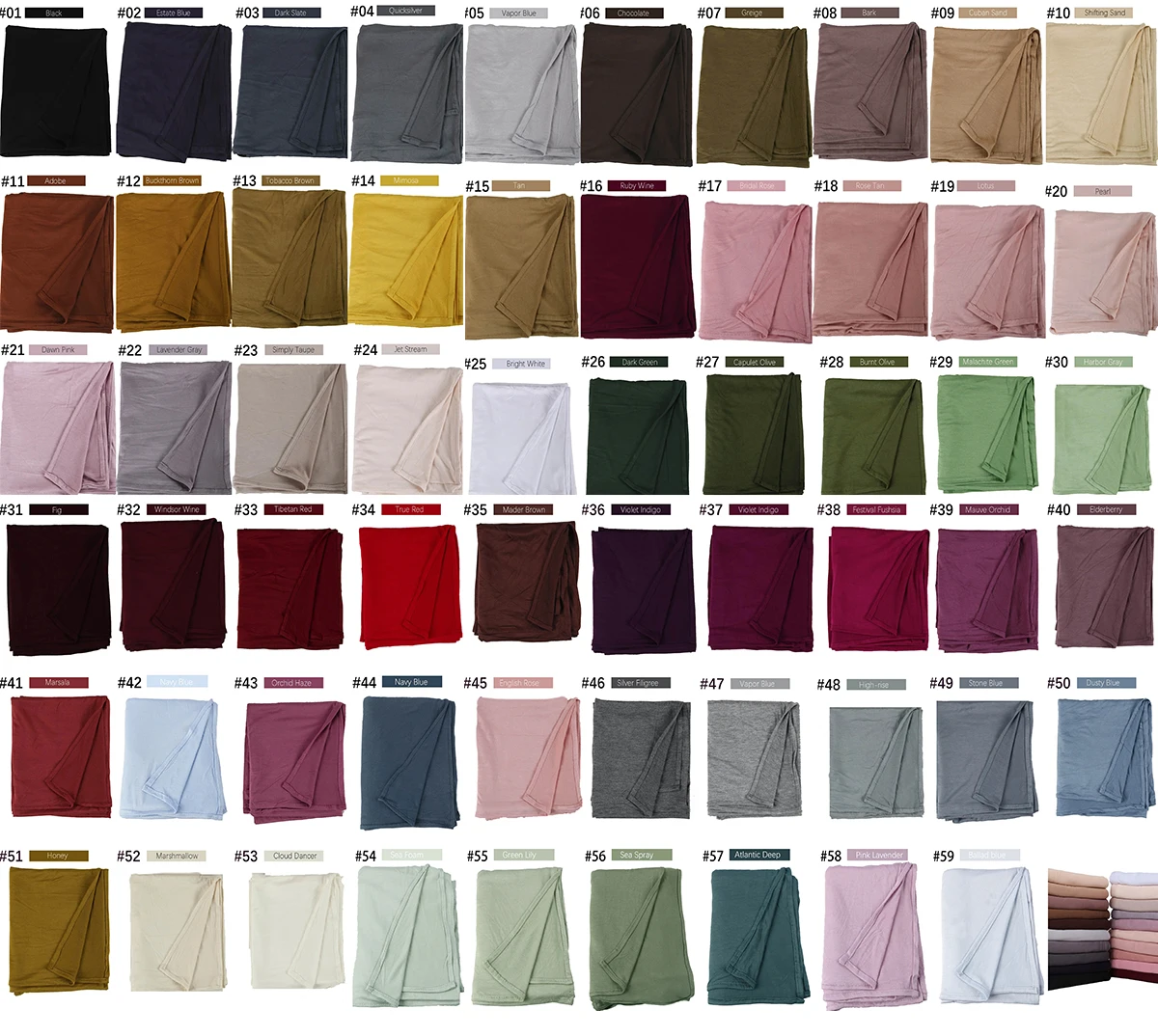 Musilim Women Strechy Jersey Hijab Good Stitch Stretch Jesey HIjabs Scarves Soft Turban Head Wraps HeadScarf 6