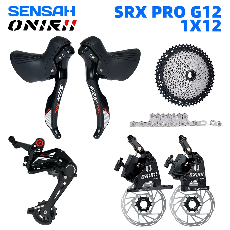 SENSAH 1x12 Speed Gravel Groupset SRX PRO Groupset with 12s