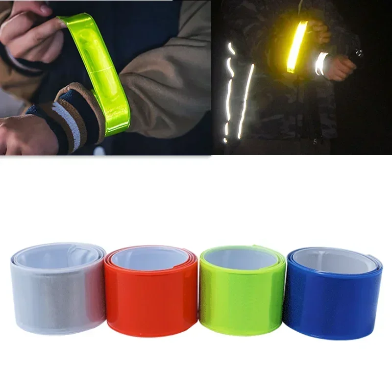Reflective Bands For Wrist Arm Ankle Leg High Visibility Reflect Straps For Night Walking Running Reflective Strips Warning Tape reflective tape bands reflective tape