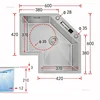 L-shaped Stainless Steel Corner Kitchen Sinks Kitchen Accessories Large Single Sink Modern Small Apartment Special Washing Sink 6