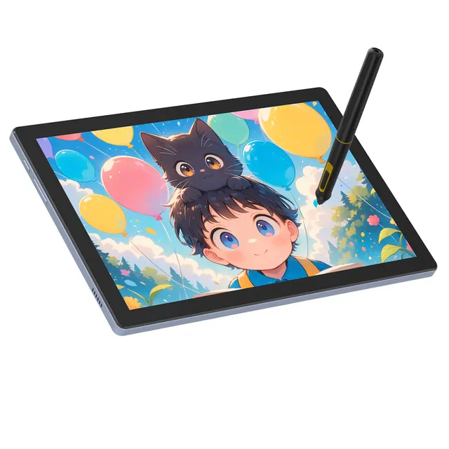 BOSTO BT-101A Portable Graphics Drawing Tablet 10.1 Inch IPS Screen Display with Finger Touch Anti-glare 16384 Pressure Level 1
