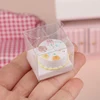1/12 Scale Dollhouse Cake with Box DIY Dessert Miniature Food for Doll Accessories Toy Cute Home Decor Kids Pretend Play Toys 2