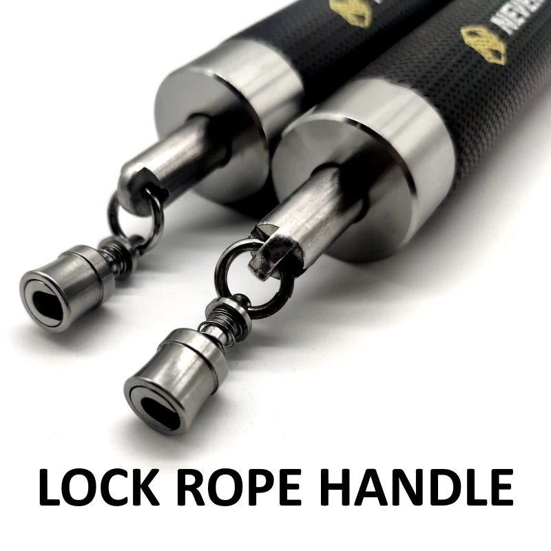 NEVERTOOLATE LOCK ROPE WITH CLICK HEAD Spare HIIT CROSSFIT crossfit skipping skip rope TPU steel cord