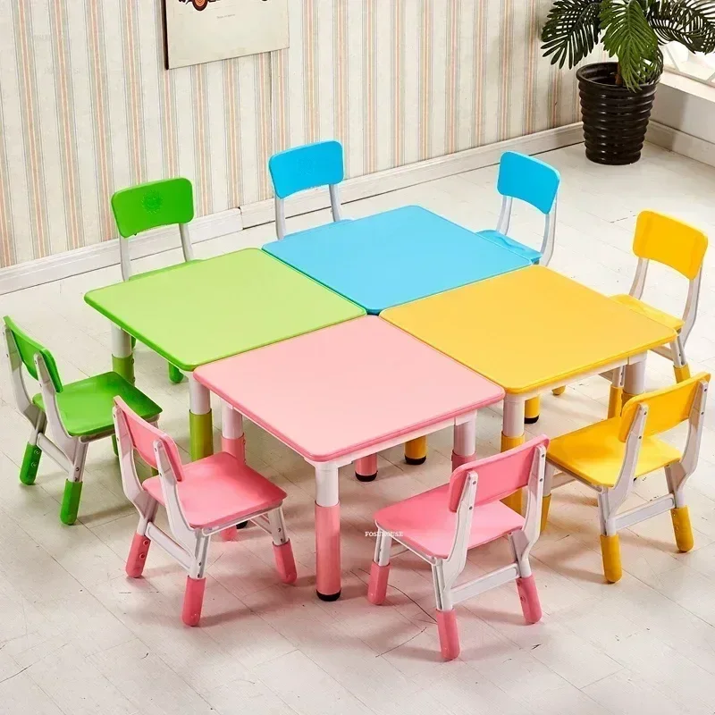 Modern Children Tables Multi-function Writing Desks Kindergarten Tables And Chairs Child Reading Small Table Home Room Desks
