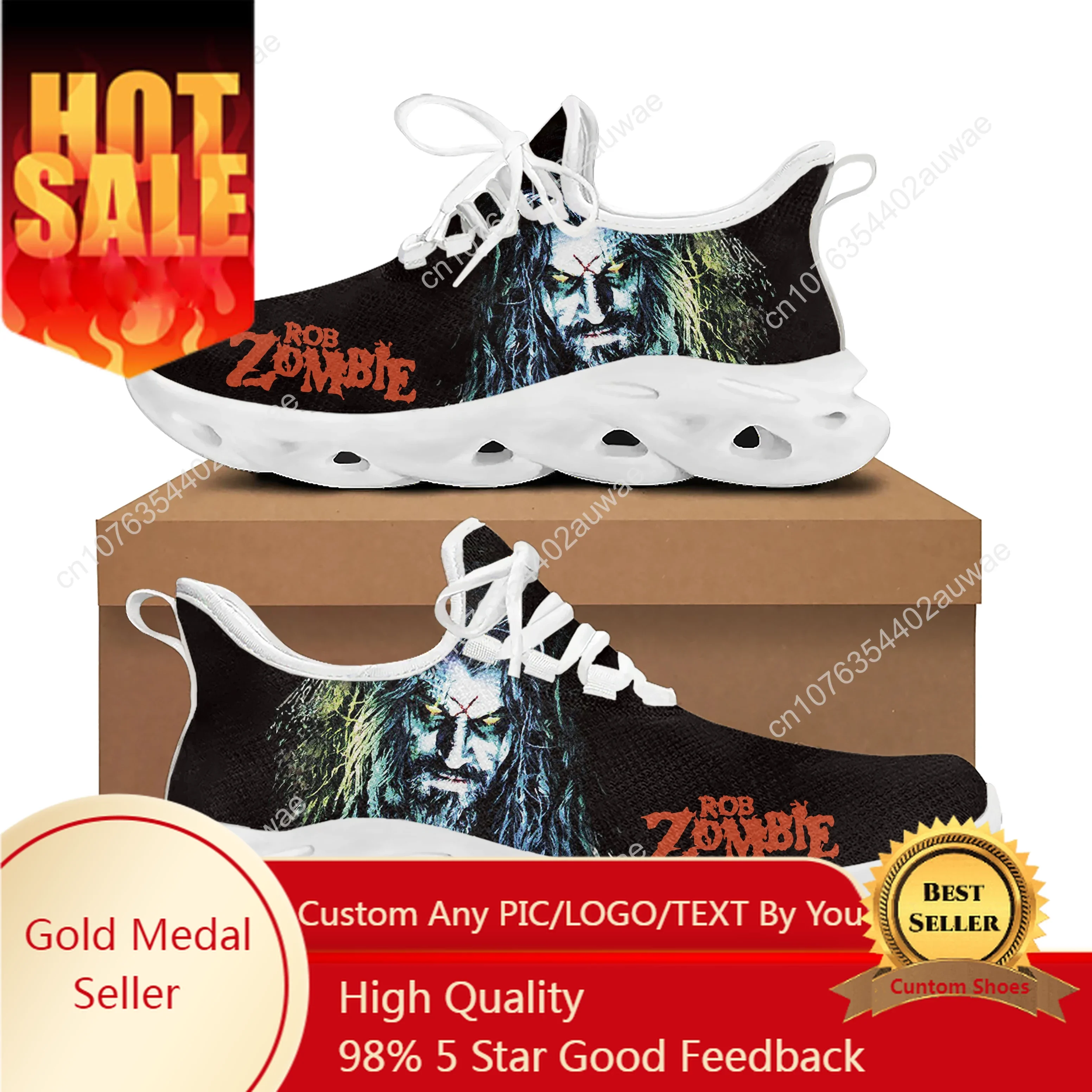 

Rock Singer Rob Sports Shoes Zombie Mens Womens Teenager Kids Children Sneakers Casual Custom Shoes High Quality Couple Shoes