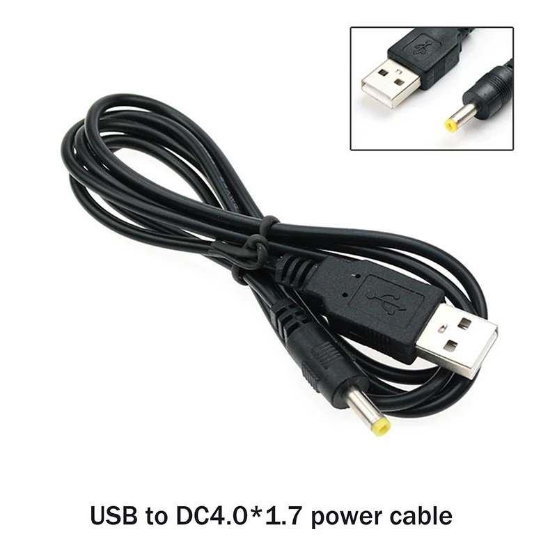 새로운 100CM 전원 USB 충전기 케이블 DC 4.0mm 플러그 DC4017 PSP PSP100 PSP110 게임 플레이어 컨트롤러 연결용 충전 코드
