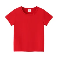 T-shirt d'été à manches courtes pour enfants de 2 à 12 ans, vêtements en coton pour bébés garçons et filles, t-shirt uni pour nourrissons, hauts pour enfants 6