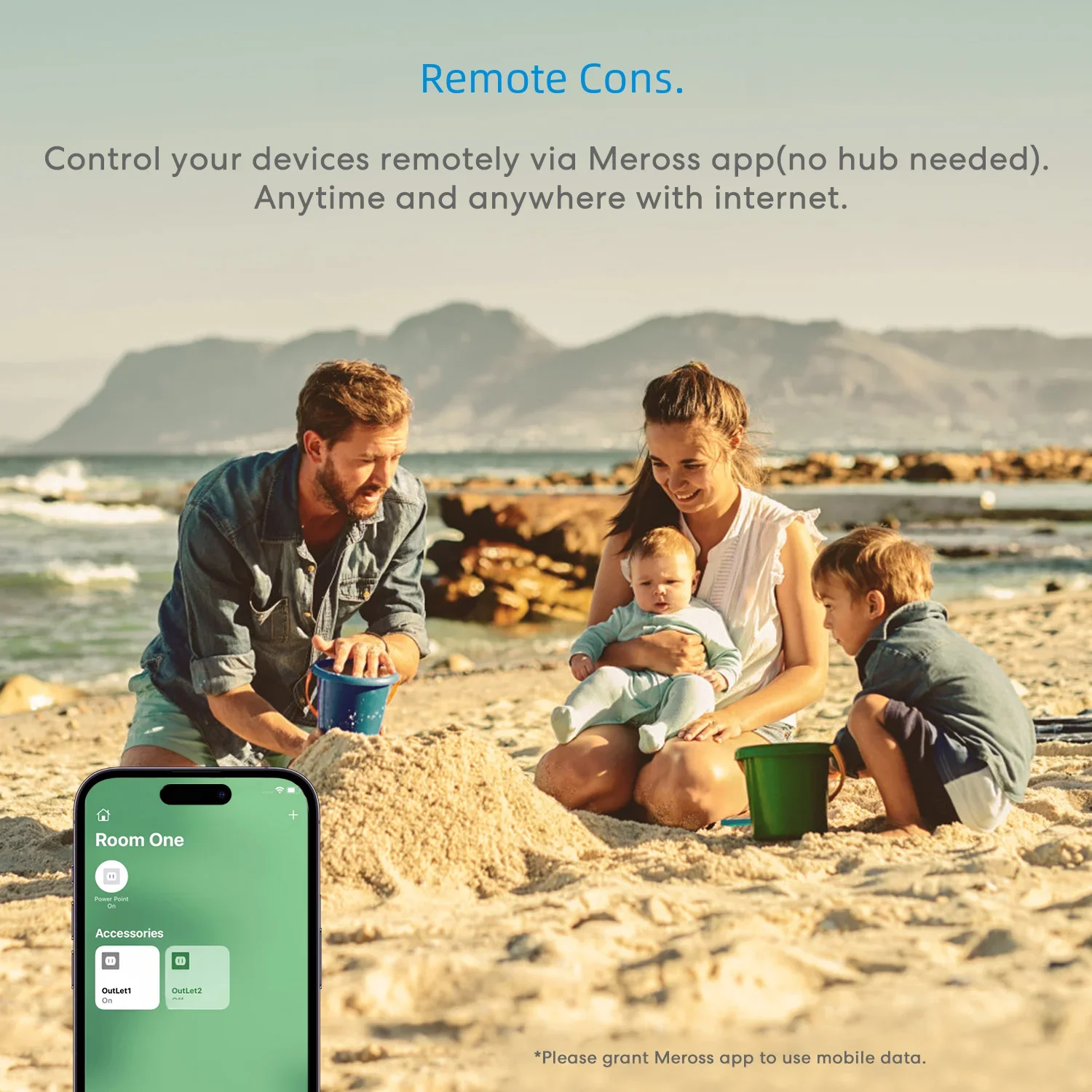 Meross HomeKit-Prise Intelligente WiFi pour Touriste, Prise UE, Commande Vocale à Distance, Compatible avec Alexa, Google Home, SmartThings