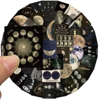 50PCS Cosmic Dark Universe Space Planets Galaxy Stickers Aesthetic Car Motorcycle for Junk Journal Suitcases Scrapbook Decals 3