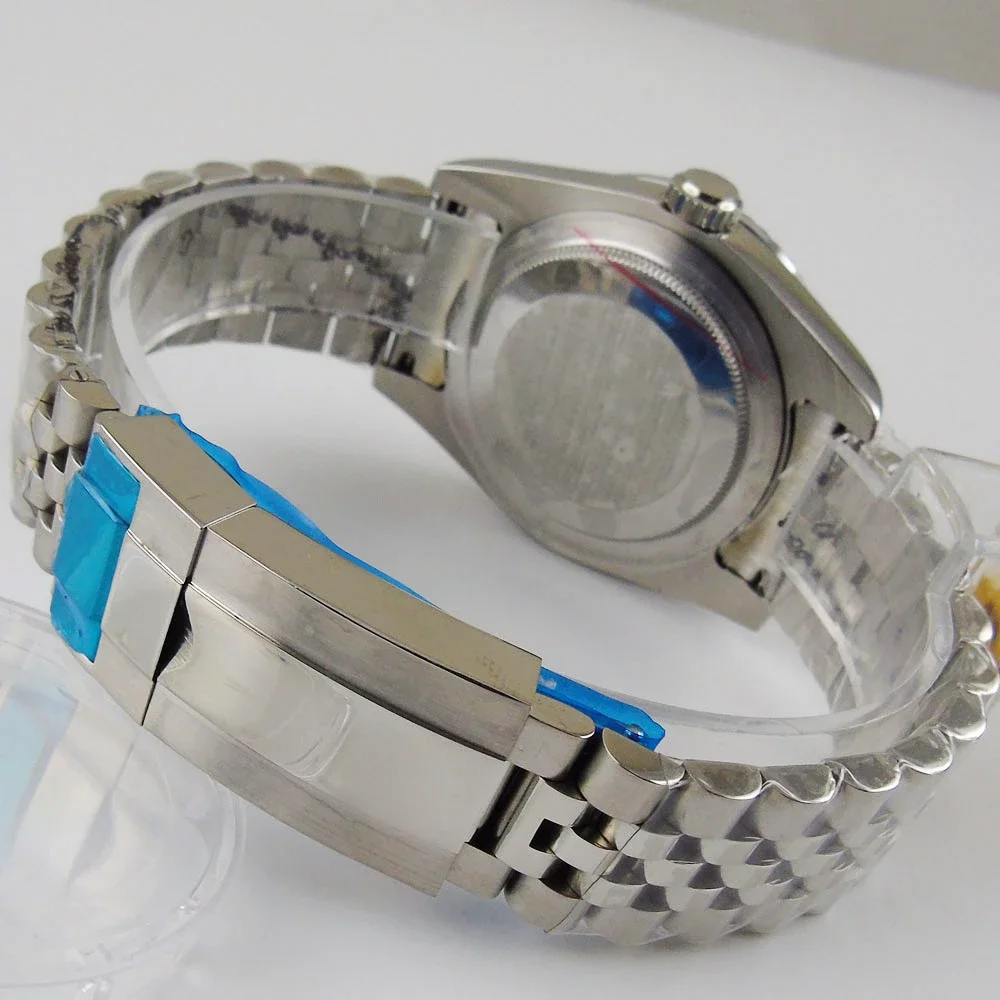 Tandorio 自動巻き時計 39mm 黒文字盤 NH35 新品 Tandorio 39mm Stainless Steel Nh35 Pt5000 200m Waterproof