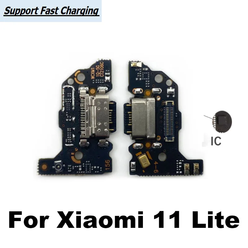 

For Xiaomi MI11 MI 11 LITE 4G 5G Fast USB Charging Port Mic Microphone Dock Connector Board Flex Cable Repair Parts Global
