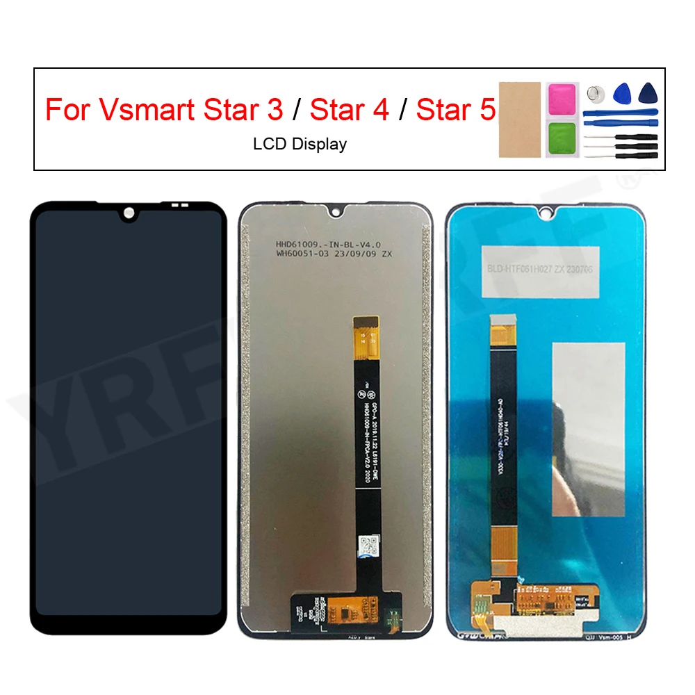 

Touch Screen Digitizer Assembly and LCD Display For Vsmart Star 5,Star4,Star3 ,Phone Screen Repair Parts