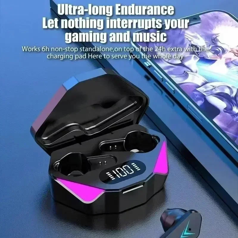 NEW X15 TWS Earphones Bluetooth Wireless Gamer Headphones 65ms Low