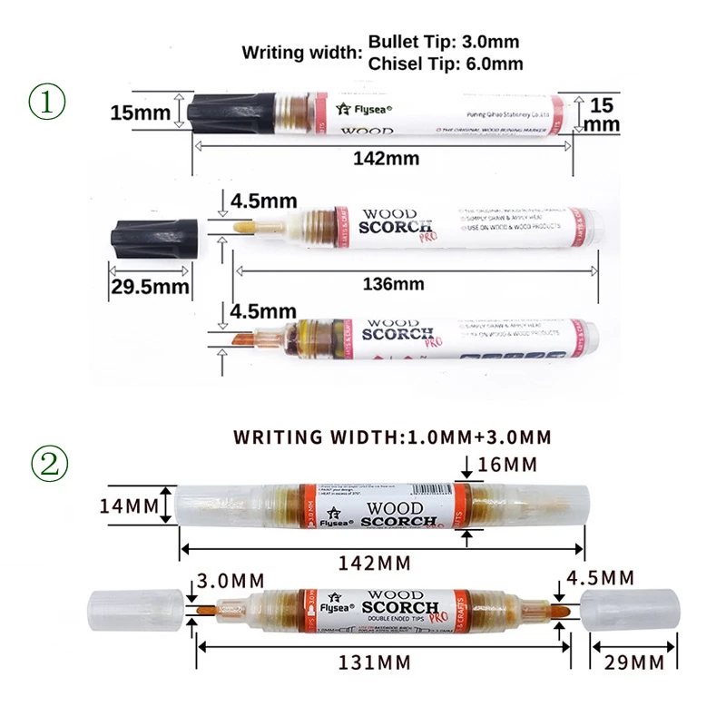Pennarello per segnapunti penna per bruciare il legno chimica per la  pittura fai da te artigianato