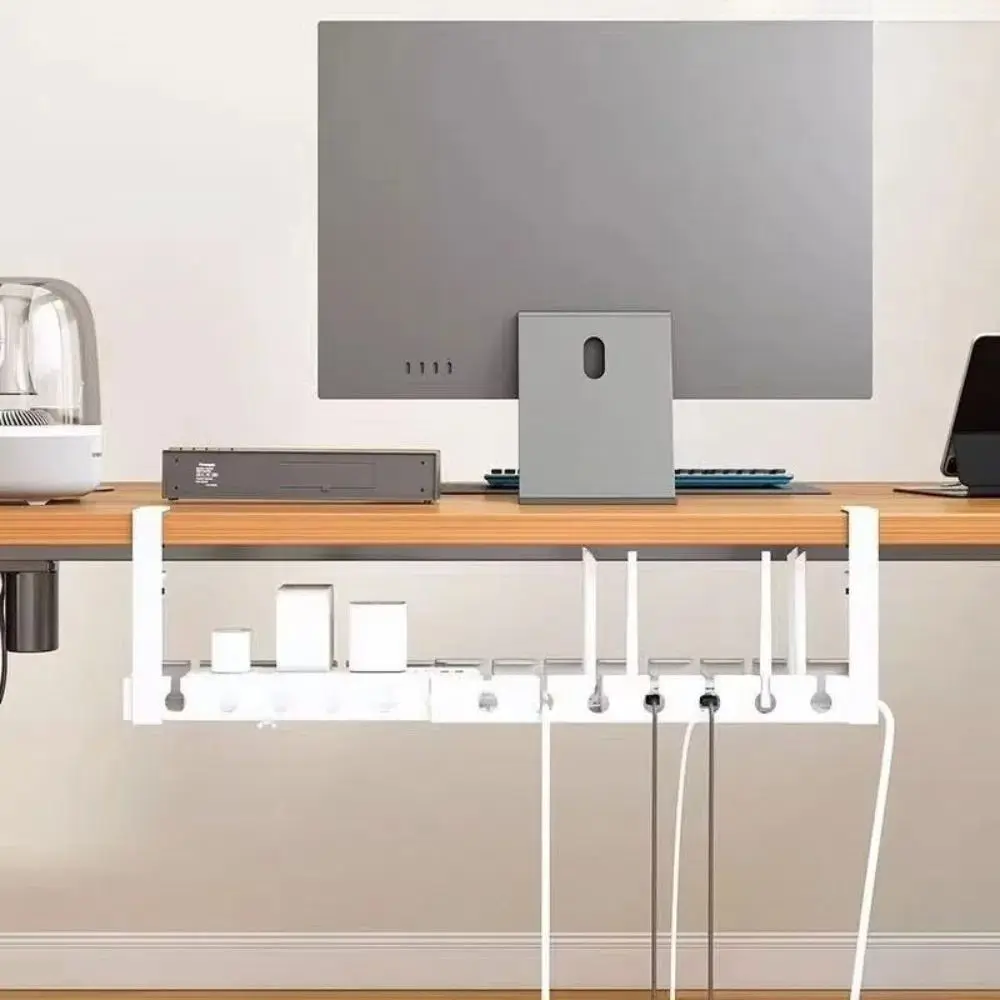 SleekTray Under Desk Cable Management Tray No Drill Wire Organizer - View #10
